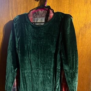 Rock and Roll denim crushed velvet dress